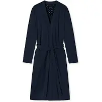 Schiesser Badjas lang donkerblauw