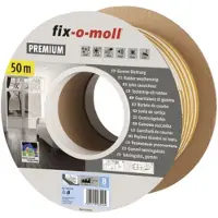 Fix-o-moll - Tochtband - W Profiel - 50 M X 9 X 3,5mm - 1.5-2.7 Mm - Wit W-profiel