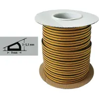 Fix-o-moll - Tochtband - D Profiel - 100m X 9 Mm - 3-5.5mm - Zwart D-profiel Zwart