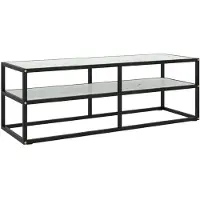 vidaXL Tv-meubel met wit marmerglas 120x40x40 cm zwart