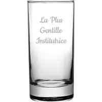 Fusion Longdrinkglas gegraveerd - 28,5cl - La Plus Gentille Institutrice