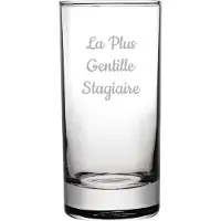 Fusion Longdrinkglas gegraveerd - 28,5cl - La Plus Gentille Stagiaire