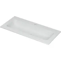 Ink Aspekt Meubelwastafel 100x45cm Keramiek - Centraal - 1 Kraangat - Mat Wit - 8718835075545 - Rechthoekig - Wastafels, Meubelwastafels
