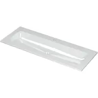 Ink Aspekt Meubelwastafel 120x45cm Keramiek - Centraal - 1 Kraangat - Glans Wit - 8718835075651 - Rechthoekig - Wastafels, Meubelwastafels