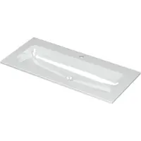 Ink Aspekt Meubelwastafel 100x45cm Keramiek - Centraal - 1 Kraangat - Glans Wit - 8718835075514 - Rechthoekig - Wastafels, Meubelwastafels