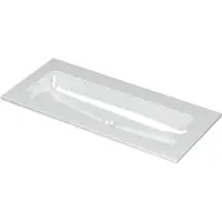 Ink Aspekt Meubelwastafel 100x45cm Keramiek - Centraal - Zonder Kraangat - Glans Wit - 8718835075507 - Rechthoekig - Wastafels, Meubelwastafels