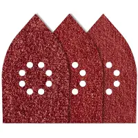 Wolfcraft 1755000 Multi-schuurpapierset Met klittenband, Geperforeerd Korrelgrootte (num) 80, 120, 240 (l x b) 175 mm x 107 mm 10 stuk(s)