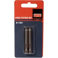 Bahco x2 bits t20 70mm 1/4" dr standard. | 59S/70T20-2P
