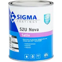 Sigma S2U Nova Satin | Zijdeglans Lakverf Binnen 1 LTR - Wit