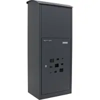 Rottner pakketbrievenbus Parcel Protector 2, extra groot met veel volume cilinderslot antraciet