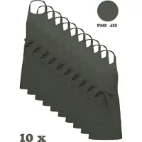 Kariban Awesome-Gifts - Horeca schort - Keukenschort - Kookschort - Barbecueschort - onbedrukt - 76 x 90 cm - per 10 stuks - Green Olive