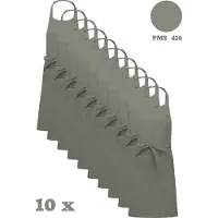 Kariban Awesome-Gifts - Horeca schort - Keukenschort - Kookschort - Barbecueschort - onbedrukt - 76 x 90 cm - per 10 stuks - Light Grey