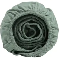 Yumeko Hoeslaken Percal Katoen 90x200 Groen - Eco, Bio & Fairtrade