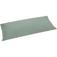 Yumeko Kussensloop Percal Katoen 40x80 Groen - Eco, Bio & Fairtrade