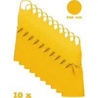Kariban Awesome-Gifts - Horeca schort - Keukenschort - Kookschort - Barbecueschort - onbedrukt - 76 x 90 cm - per 10 stuks - Yellow