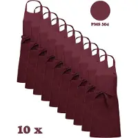 Kariban Awesome-Gifts - Horeca schort - Keukenschort - Kookschort - Barbecueschort - onbedrukt - 76 x 90 cm - per 10 stuks - Wine
