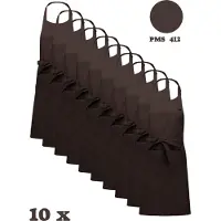 Kariban Awesome-Gifts - Horeca schort - Keukenschort - Kookschort - Barbecueschort - onbedrukt - 76 x 90 cm - per 10 stuks - Chocolate
