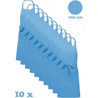 Kariban Awesome-Gifts - Horeca schort - Keukenschort - Kookschort - Barbecueschort - onbedrukt - 76 x 90 cm - per 10 stuks - Sky Blue