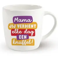 Miko Mama, Jij Verdient Elke Dag Een Knuffel! - Koffie - Beker - Mok - Moeder Dag Cadeau -Verjaardagscadeau - 350 ml