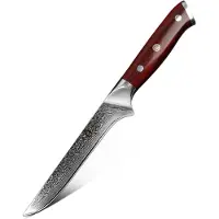 Xinzuo Damascus Uitbeenmes (67 lagen) | B13R Yu | Luxe & Professioneel | Vlijmscherp Damascus staal | Uitbeenmes met lemmet van 15 cm
