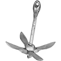 Talamex Galvanized Folding Anchor Zilver 6 kg