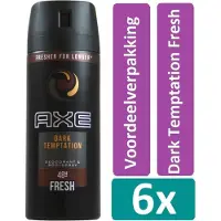Axe - Deodorant - Spray - Dark Temptation - 48h - 150ml x 6