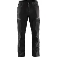 Blakläder Service werkbroek met stretch 14561845 | Zwart/Donkergrijs | Maat 50 - 7330509651773