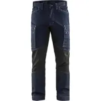 Blakläder 1459-1142 Service werkbroek denim stretch Marineblauw/Zwart maat C52 heren