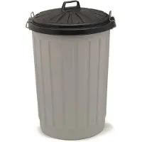 Addis Afvalemmer rond met deksel 90 liter - Afval scheiden - Afvalemmer - vuilnisemmer - afvalbak