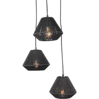 Label51 - Hanglamp Ibiza - Zwart - 30x30x150cm