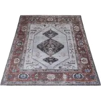 Veer Carpets Vloerkleed karaca antraciet/brown 09 160 x 230 cm