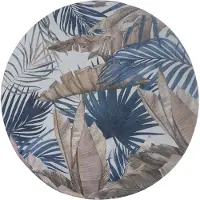 Veer Carpets Vloerkleed palm blue rond ø160 cm