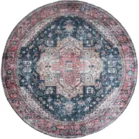 Veer Carpets Vloerkleed nora rood rond ø200 cm