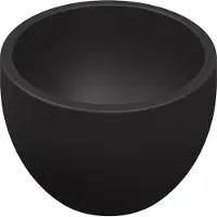 Ink Jazz XS Opbouw Fonteinkom 20cm Quartz - Zwart - 8718835034320 - Rond - Wastafels, Fonteinen, Opzetfonteinen