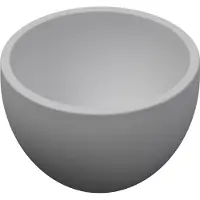 Ink Jazz XS Opbouw Fonteinkom 20cm Polystone - Mat Wit - 8718835034306 - Rond - Wastafels, Fonteinen, Opzetfonteinen