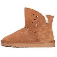 Gooce Snowboots 'Suzie' lichtbruin / zwart / zilver