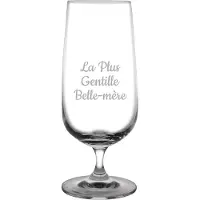Fusion Bierglas op voet gegraveerd - 41cl - La Plus Gentille Belle-mère