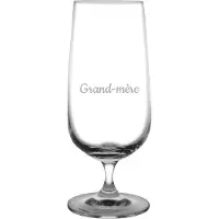 Fusion Bierglas op voet gegraveerd - 41cl - Grand-mère