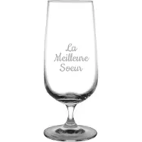 Fusion Bierglas op voet gegraveerd - 41cl - La Meilleure Soeur
