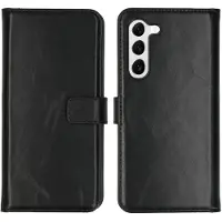 Selencia Echt Leren Bookcase voor de Samsung Galaxy S23 Plus - Zwart