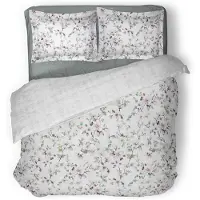 Linnick Dekbedovertrek katoen Trail Yard - white 240x200/220cm