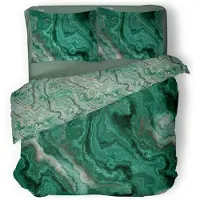 Linnick Dekbedovertrek katoen Quartz Shards - green 240x200/220cm