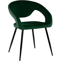 Kick Collection - Eetkamerstoel Lenn - Velvet - Donkergroen