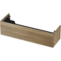 Ink Onderkast 140x45cm - Push To Open - 1 Lade - Zuiver Eiken - Badkamermeubels, Wastafelonderkasten - 8718835093976