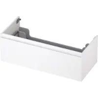 Ink Onderkast 100x45cm - Greeploos - 1 Lade - Mat Wit - Badkamermeubels, Wastafelonderkasten - 8718835021894