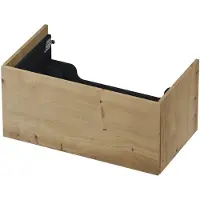 Ink Onderkast 80x45cm - Push To Open - 1 Lade - Fineer Ash Grey - Badkamermeubels, Wastafelonderkasten - 8718835104504
