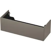 Ink Onderkast 120x45cm - Push To Open - 1 Lade - Mat Taupe - Badkamermeubels, Wastafelonderkasten - 8718835074692