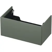 Ink Onderkast 80x45cm - Push To Open - 1 Lade - Mat Beton Groen - Badkamermeubels, Wastafelonderkasten - 8718835093723