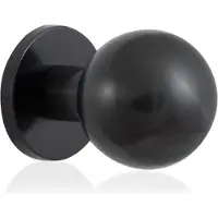 GPF bouwbeslag 9822.P1 - Kogel voordeurknop 63mm op rozet 63mm - PVD antraciet