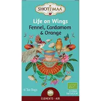Shoti Maa Elements "Life on Wings" - Biologische kruidenthee-specerijenthee met venkel, kardemom en sinaasappel